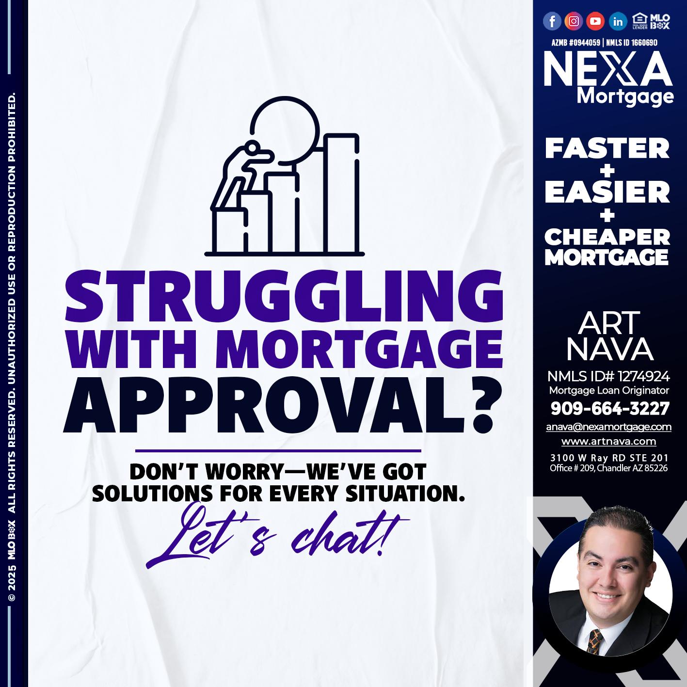 STRUGLING - Art Nava -Mortgage Loan Originator