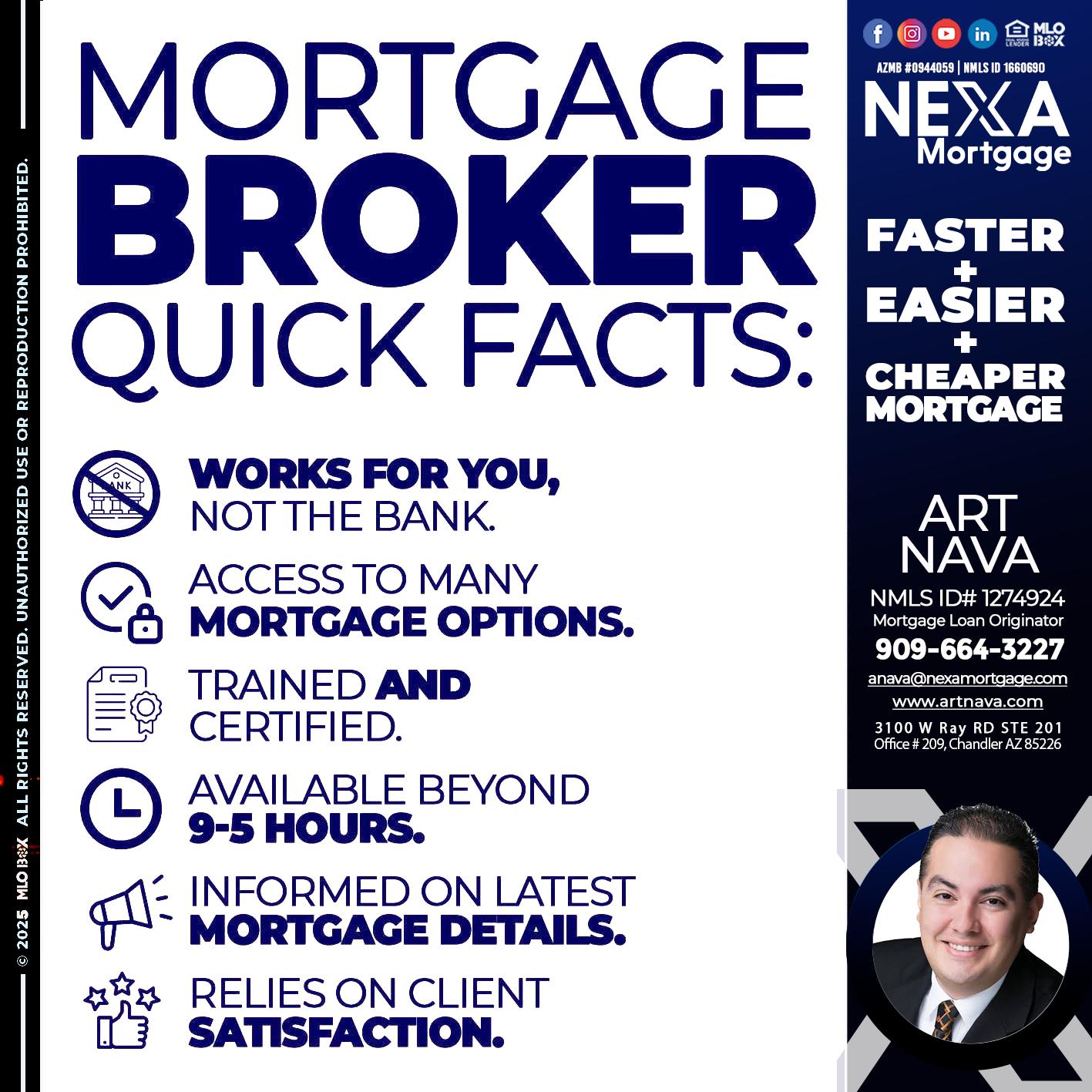 MORTGAGE BROKER - Art Nava -Mortgage Loan Originator