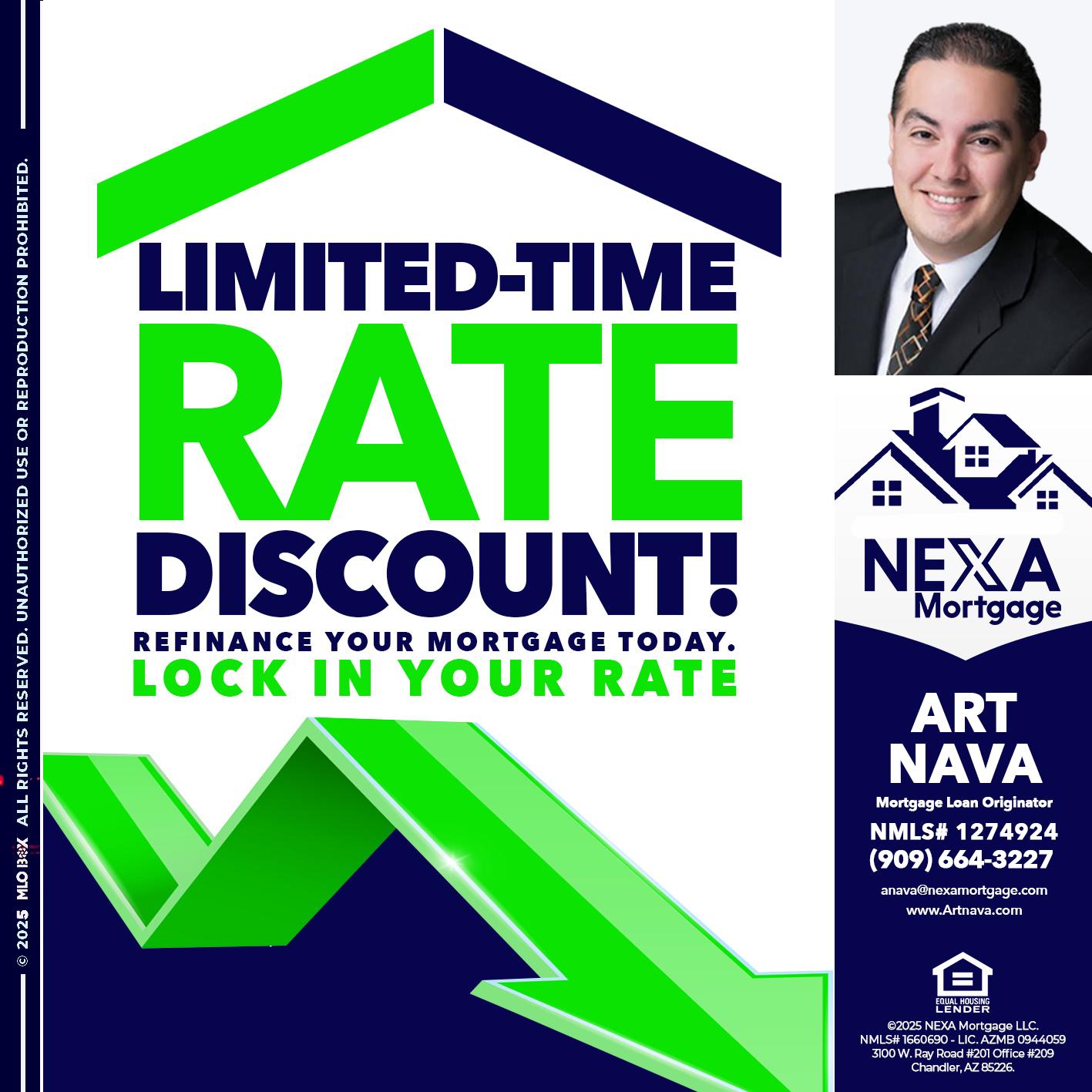 LIMITED TIME - Art Nava -Mortgage Loan Originator