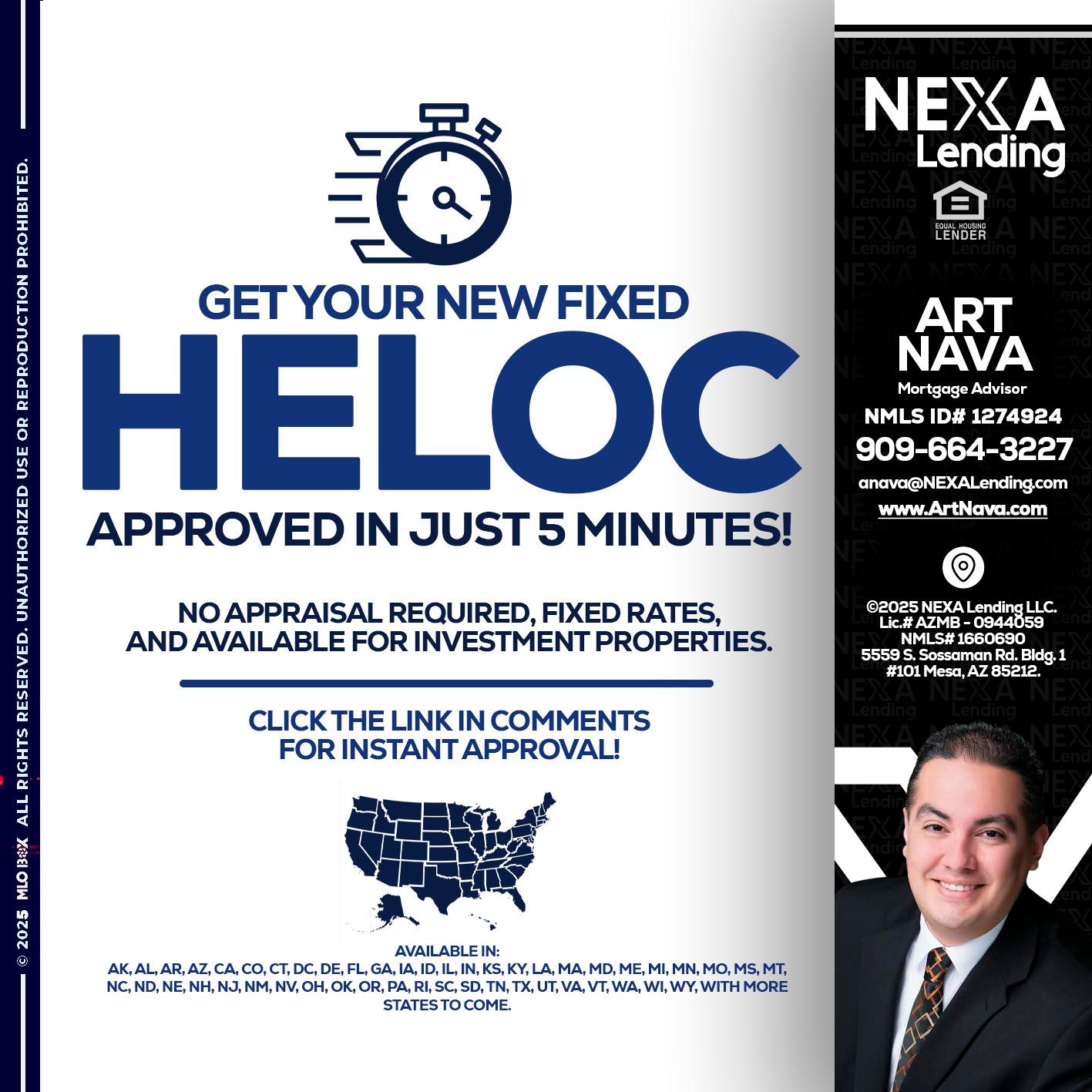 HELOC - Art Nava -Mortgage Advisor