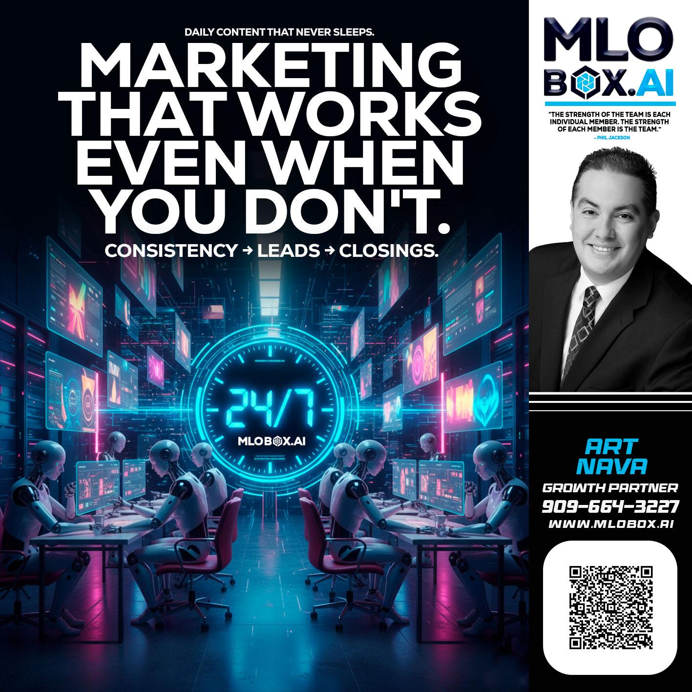 MARKETING THAT WORKS - Art Nava -Mortgage Advisor