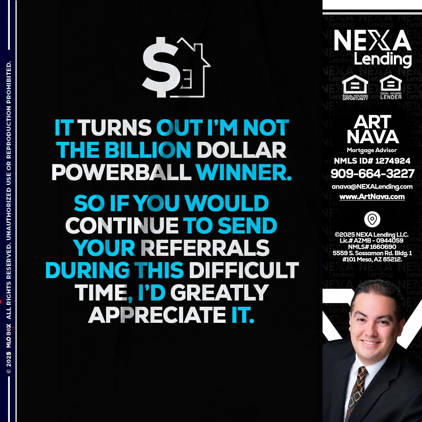 IT TURNS - Art Nava -Mortgage Advisor