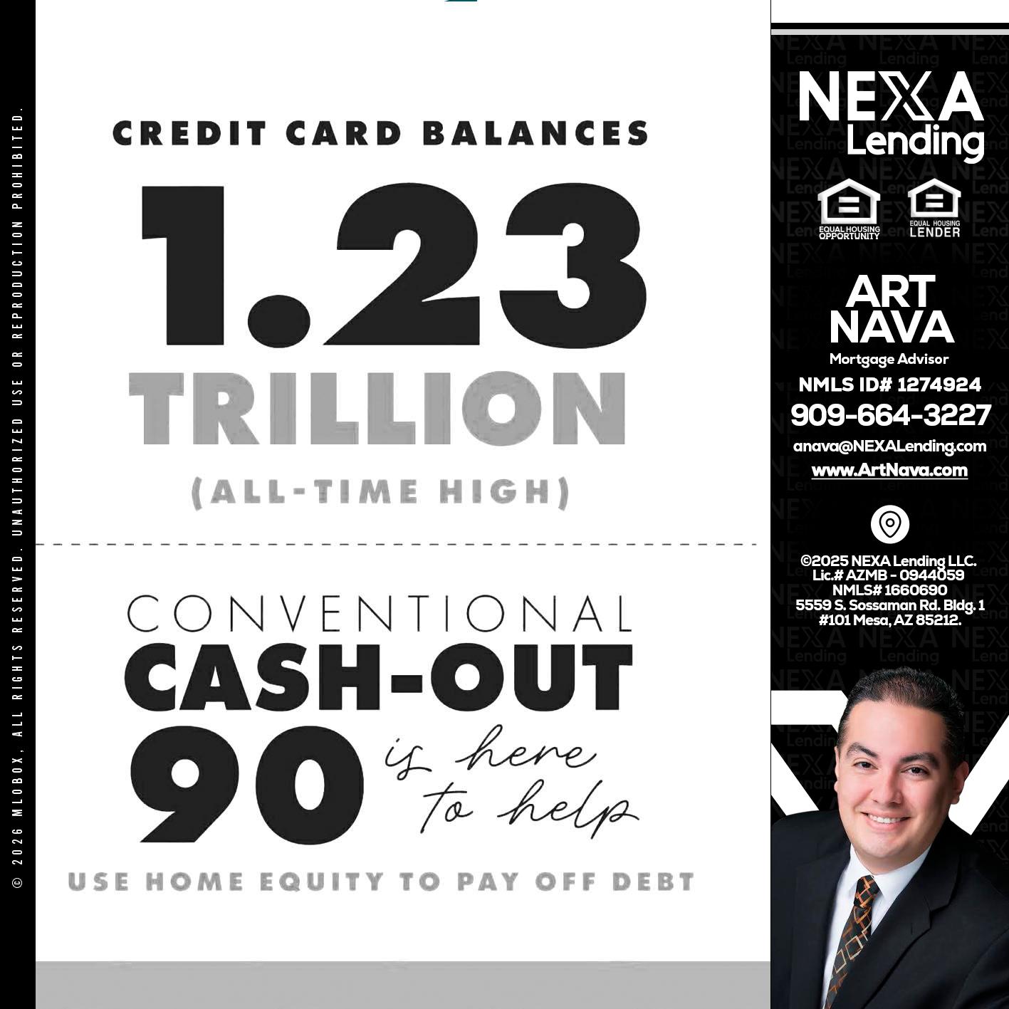 CREDIT CARD BALANCE - Art Nava -Mortgage Advisor