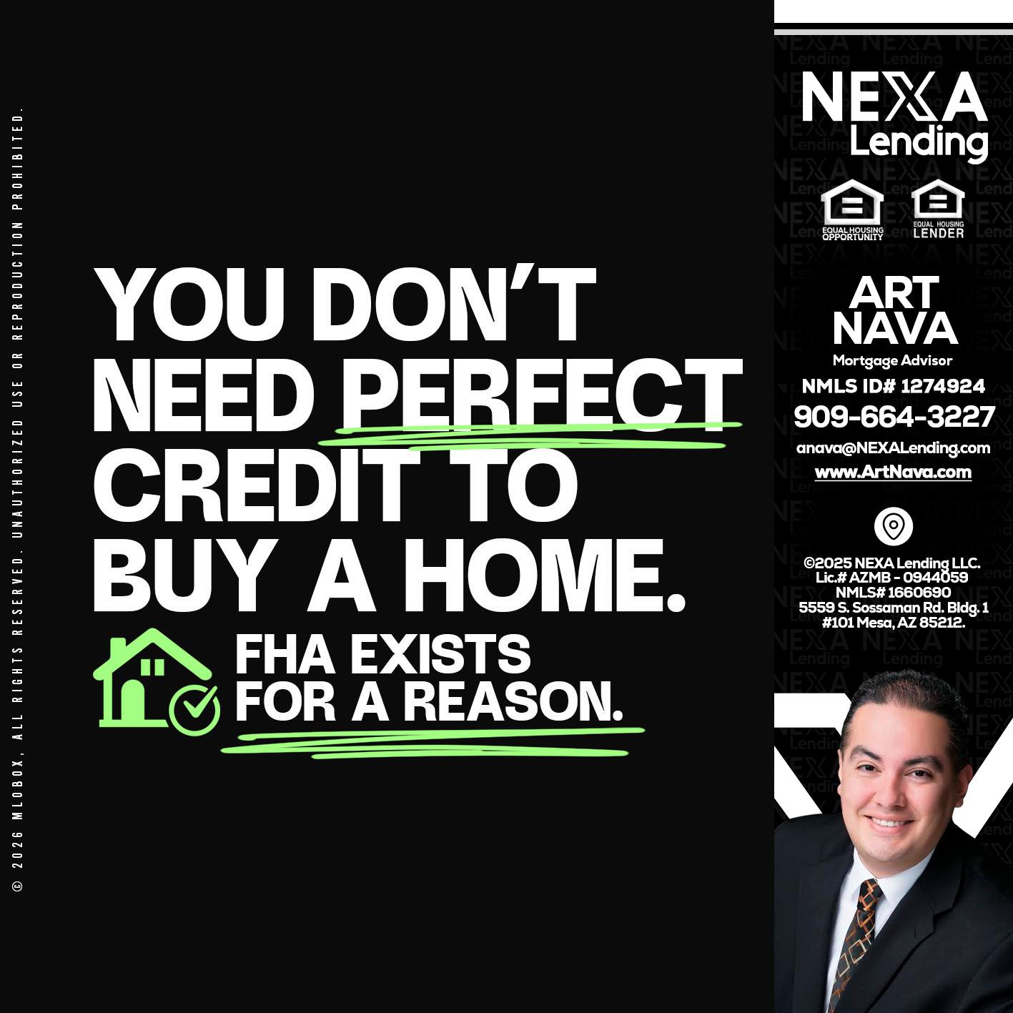 you don't need - Art Nava -Mortgage Advisor