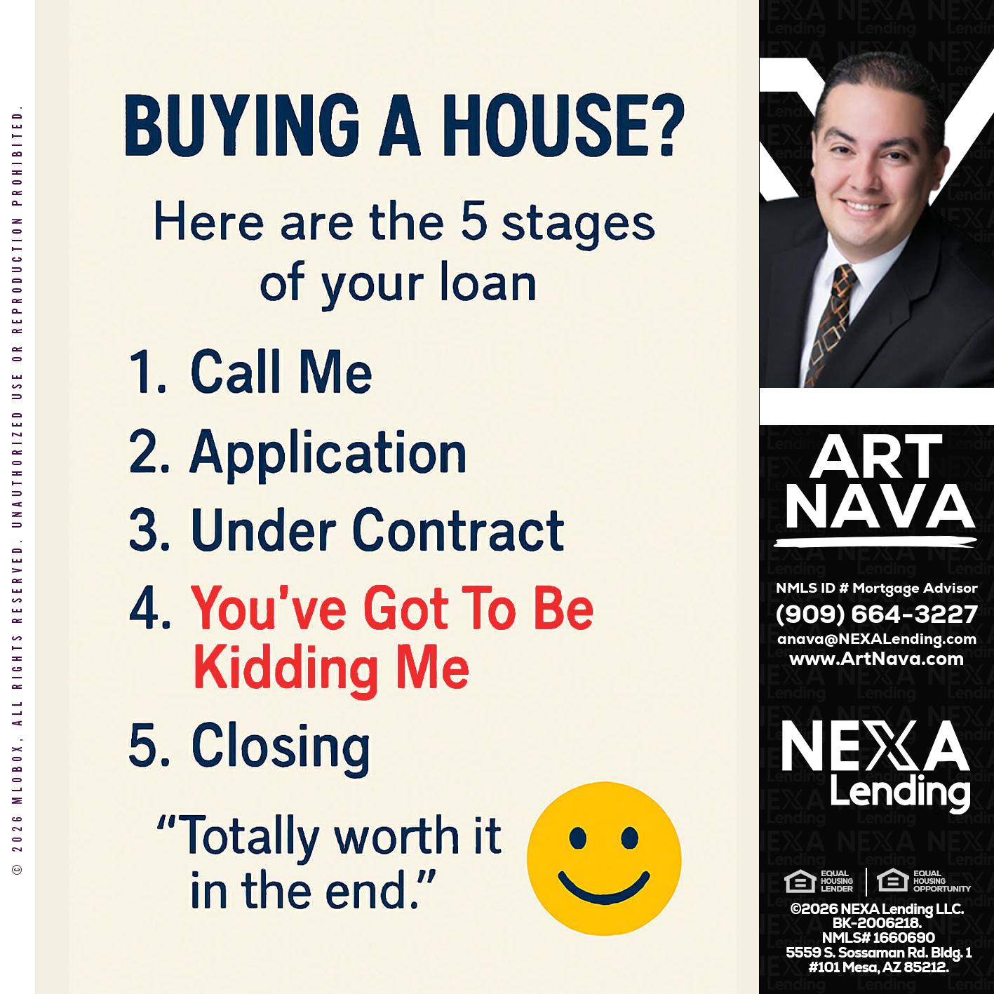 BUYING A HOUSE - Art Nava -Mortgage Advisor