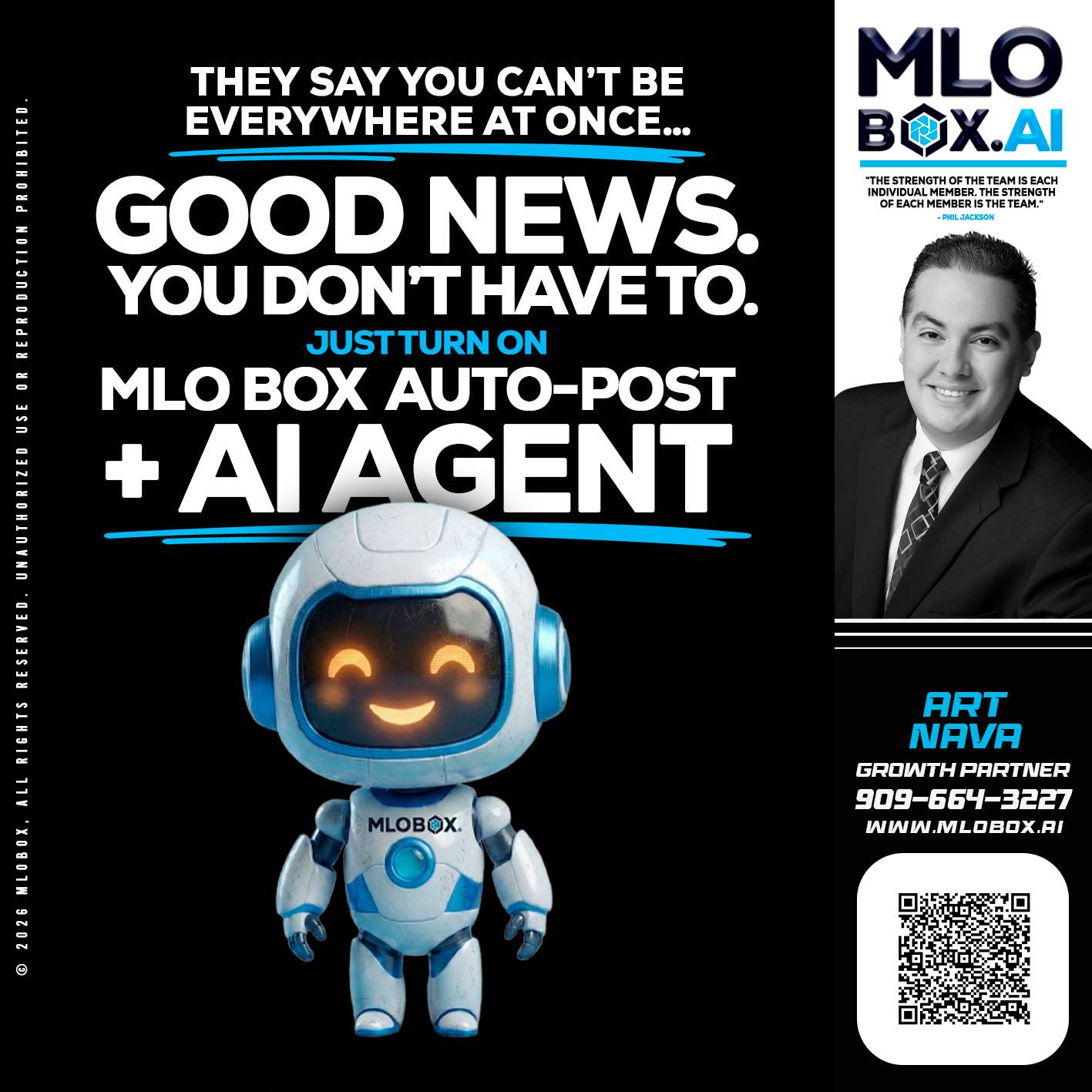 GOOD NEWS - Art Nava -Mortgage Advisor