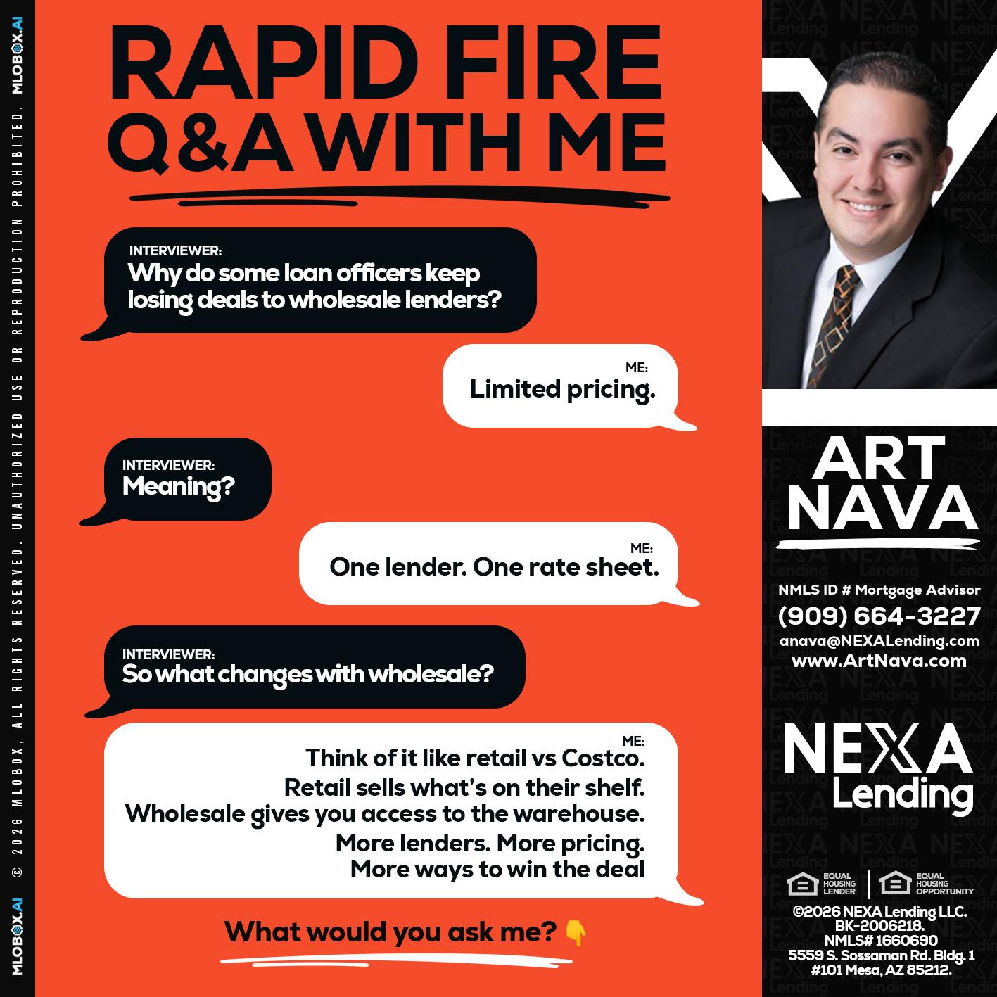 Q&A - Art Nava -Mortgage Advisor