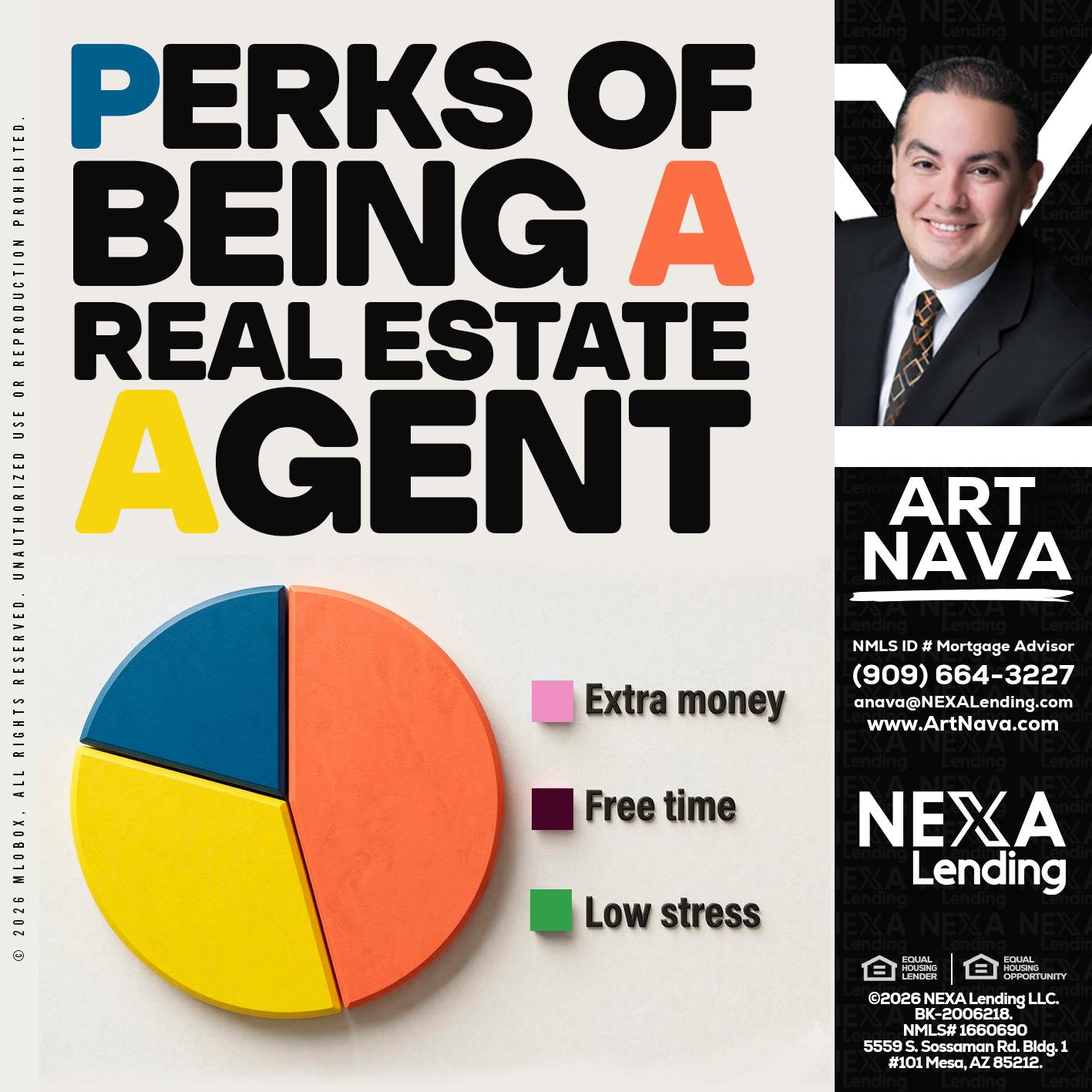 PERKS OF BEING - Art Nava -Mortgage Advisor