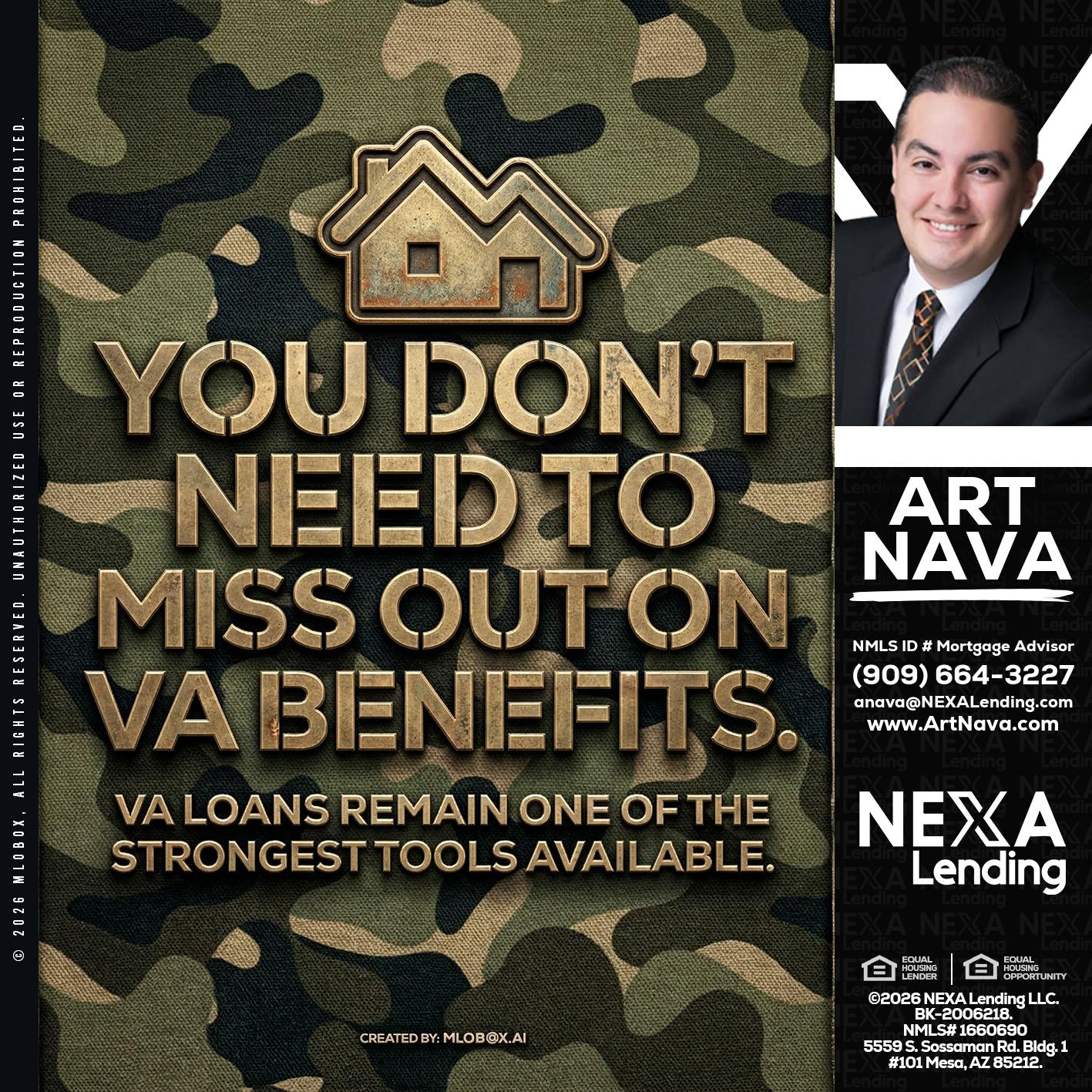 you don't need - Art Nava -Mortgage Advisor