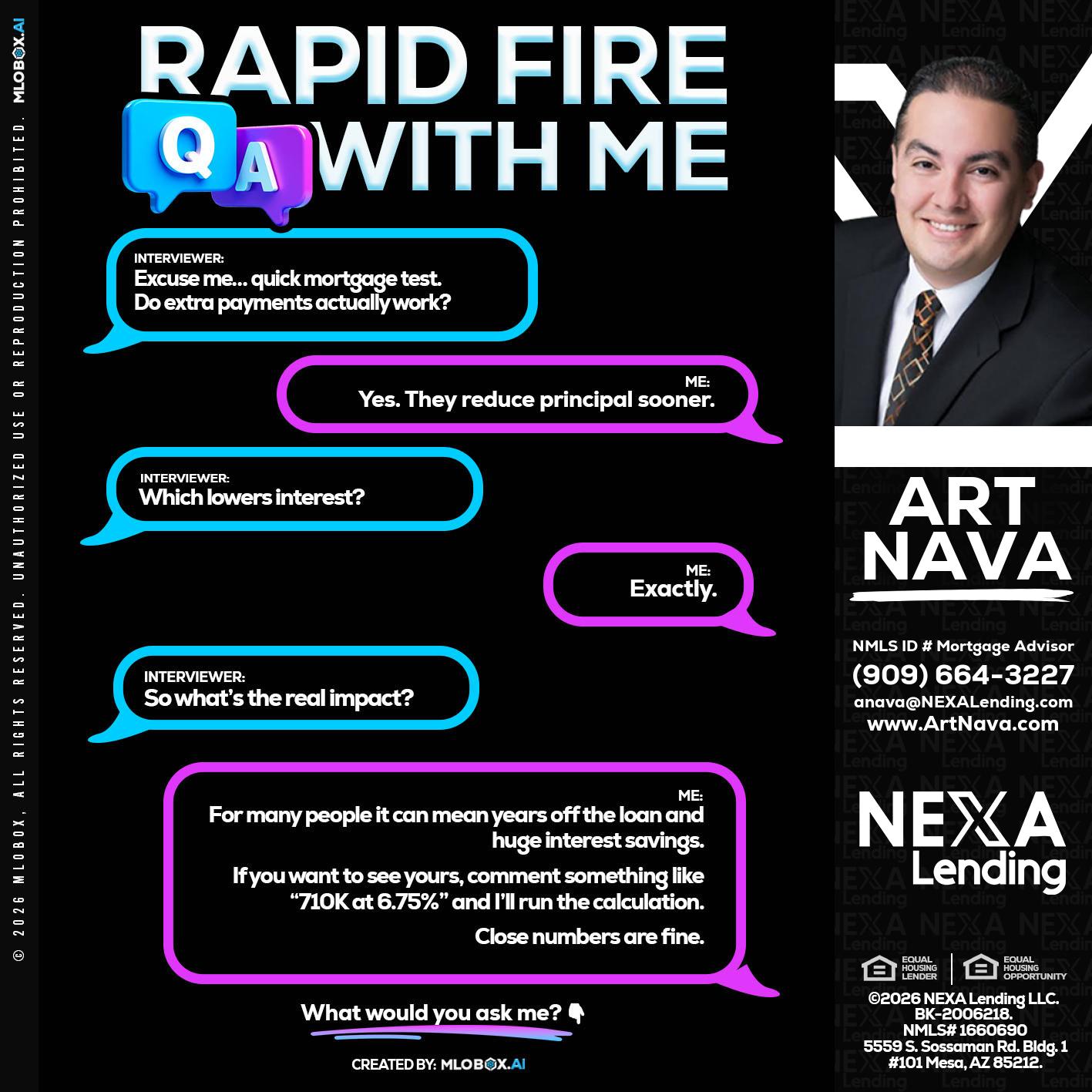 RAPID QA - Art Nava -Mortgage Advisor