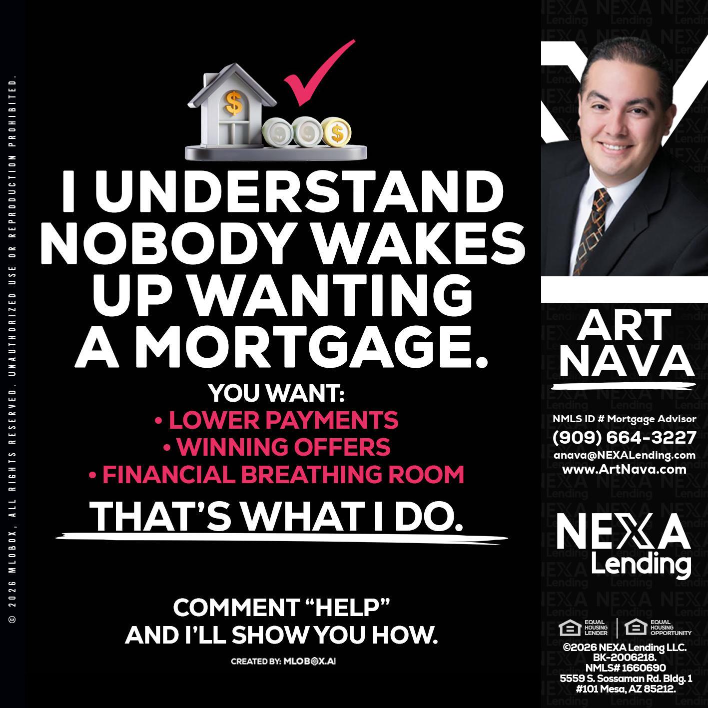 I UNDERSTAND - Art Nava -Mortgage Advisor