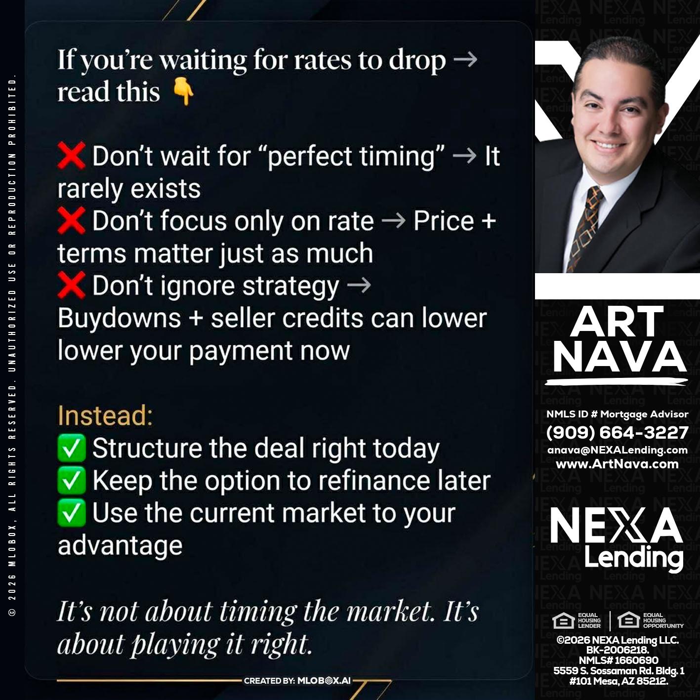 IF YOU ARE - Art Nava -Mortgage Advisor