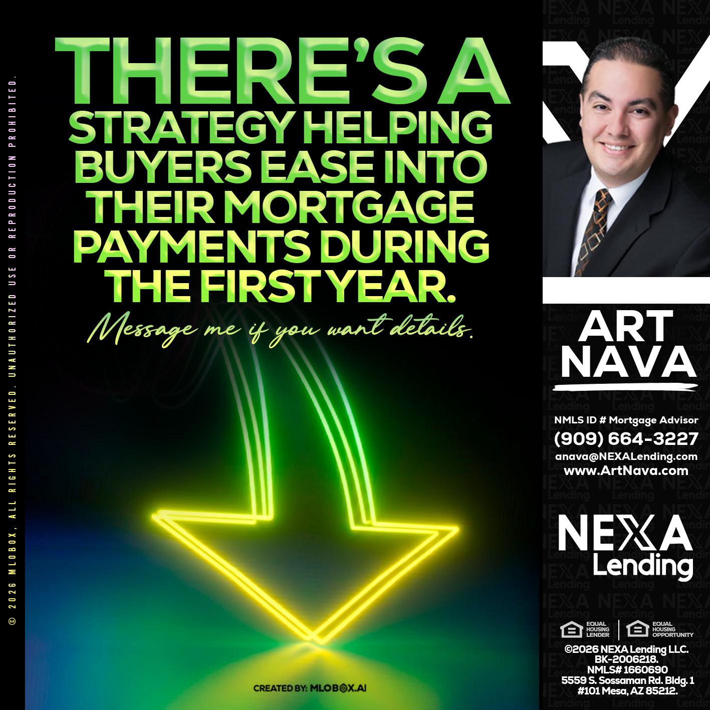 THERES A STATEGY - Art Nava -Mortgage Advisor