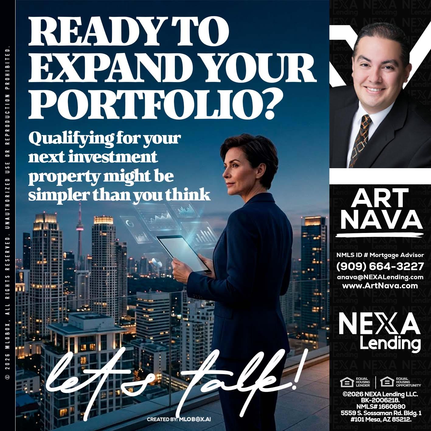 READY TO EXPAND - Art Nava -Mortgage Advisor