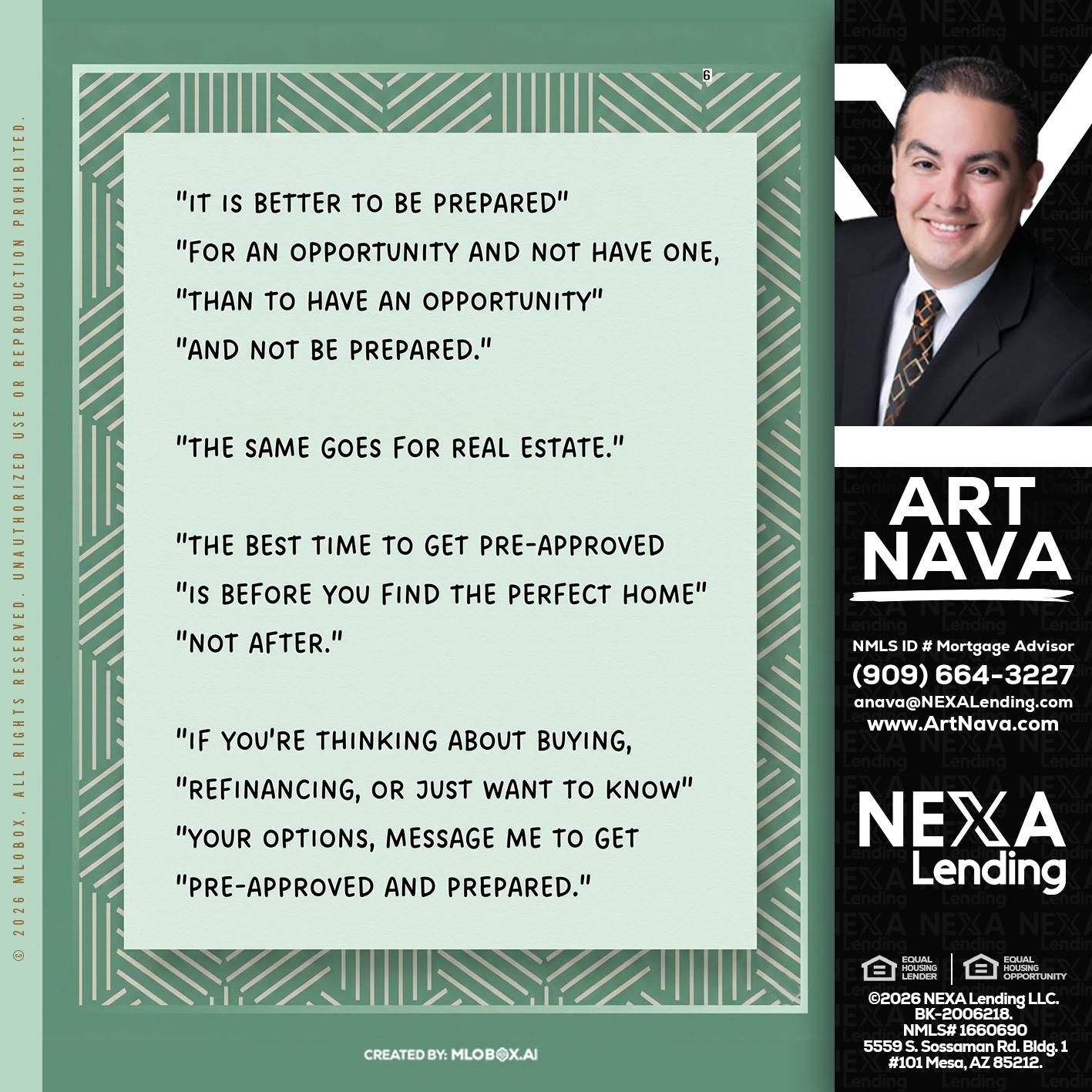 its better - Art Nava -Mortgage Advisor