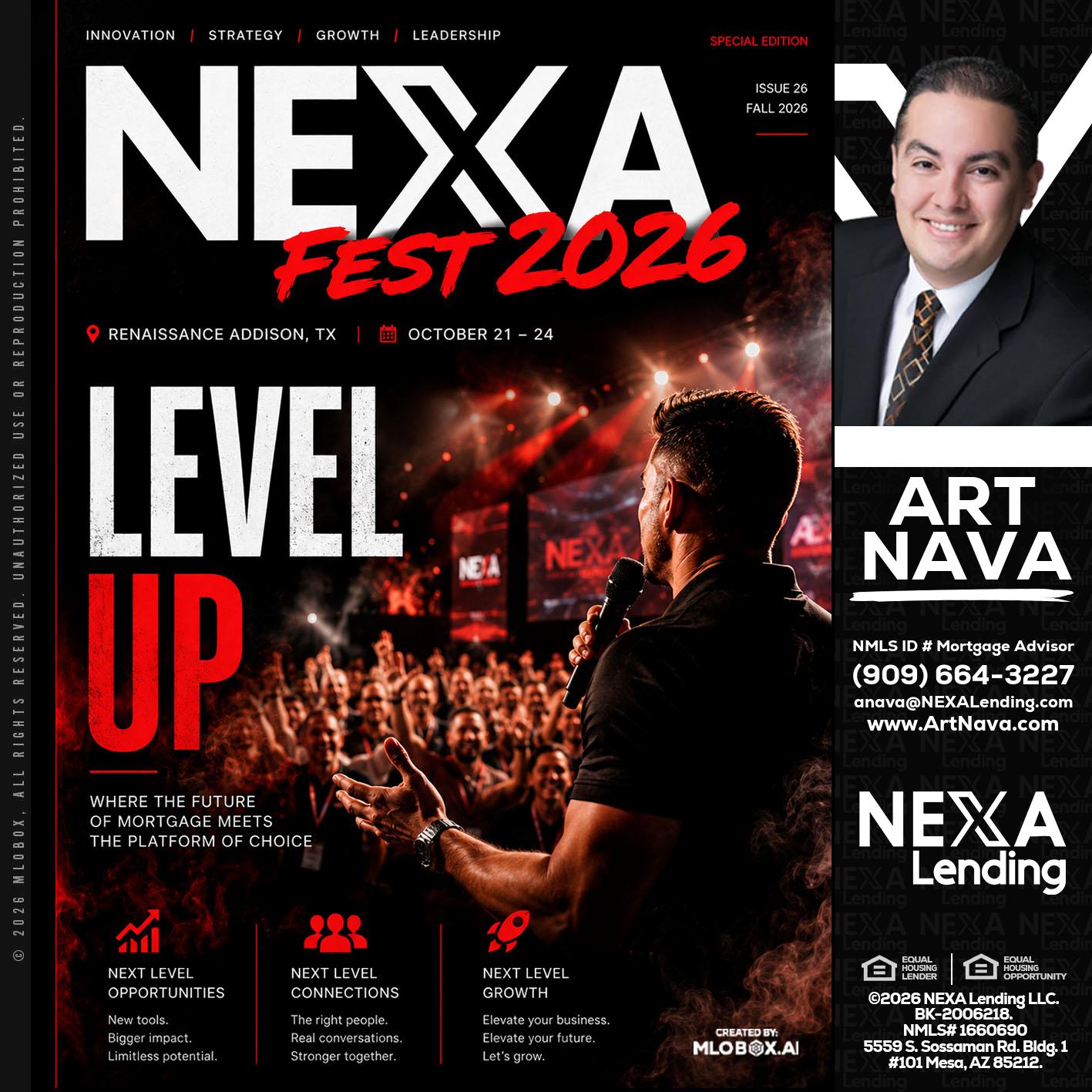 NEXA FEST 2026 - Art Nava -Mortgage Advisor